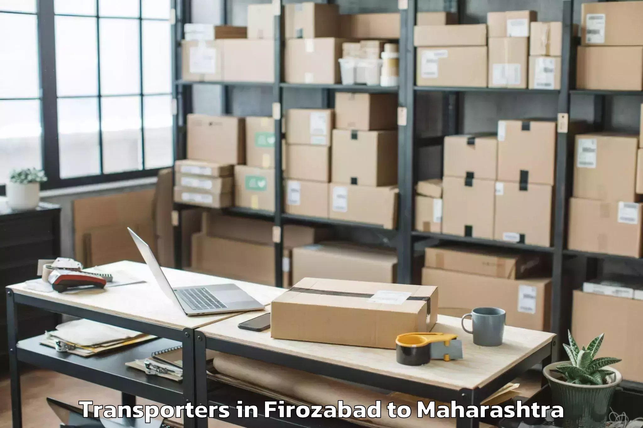 Top Firozabad to Mandangad Transporters Available